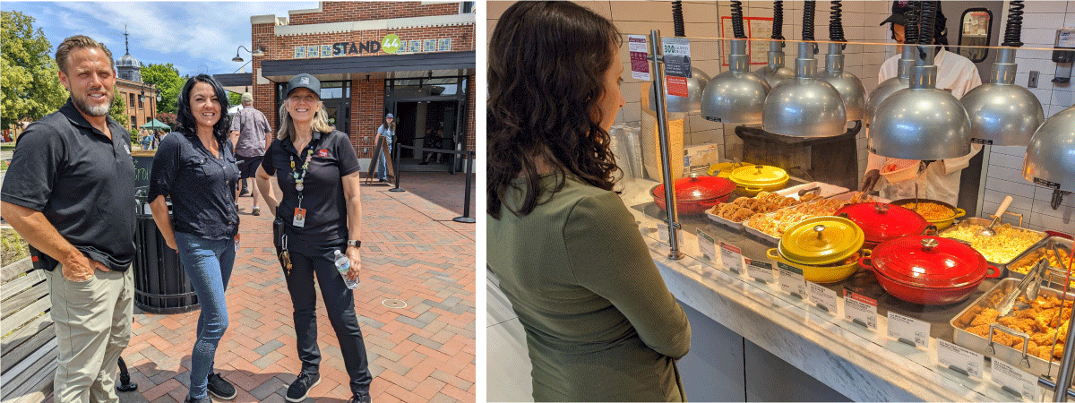Stand 44 (left) and Plum Market Kitchen (right) at The Henry Ford