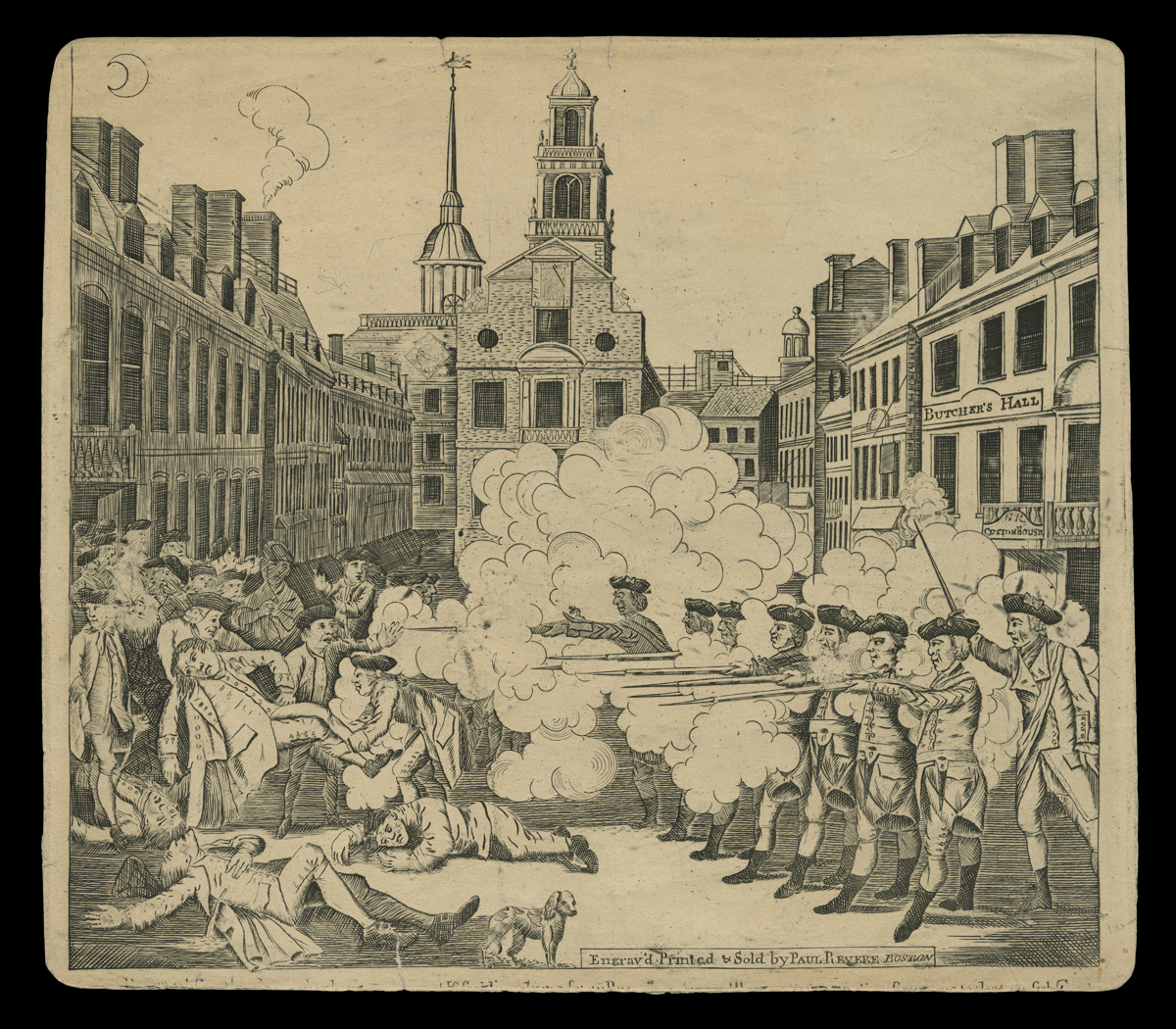 The Bloody Massacre Perpetrated in King Street, Boston, on March 5, 1770, from the collections of the Henry Ford