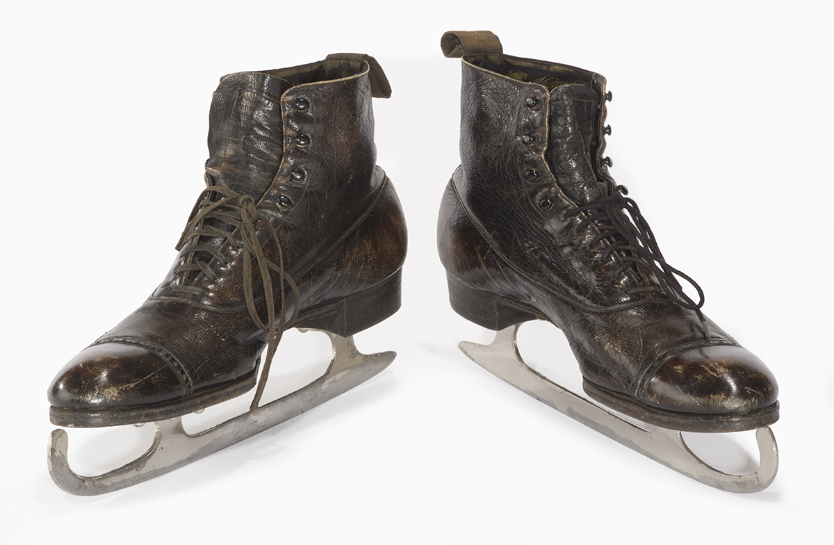 These all-in-one boot skates belonged to Henry Ford. He enjoyed skating on a frozen pond on his Fair Lane property in Dearborn, Michigan