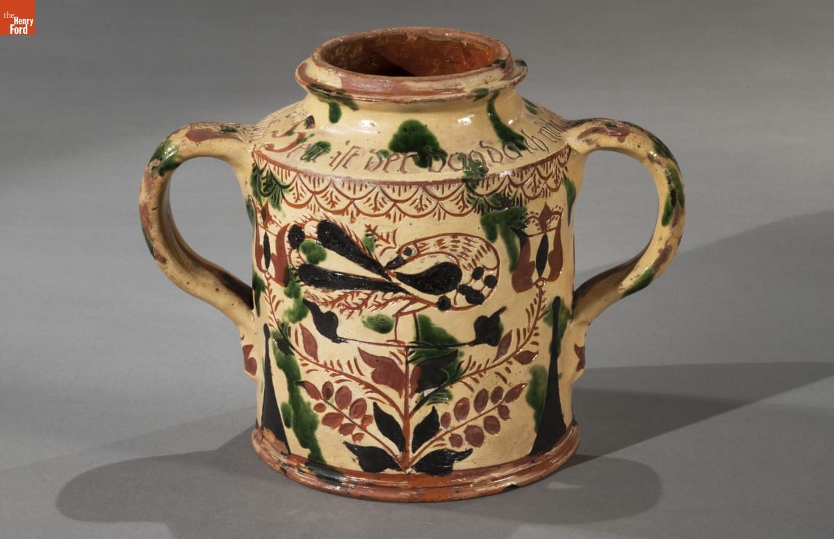 Storage jar, made between 1785-1796, made by George Hubener, (1757-1828) Limerick Township, Montgomery County, Pennsylvania, 59.134.1