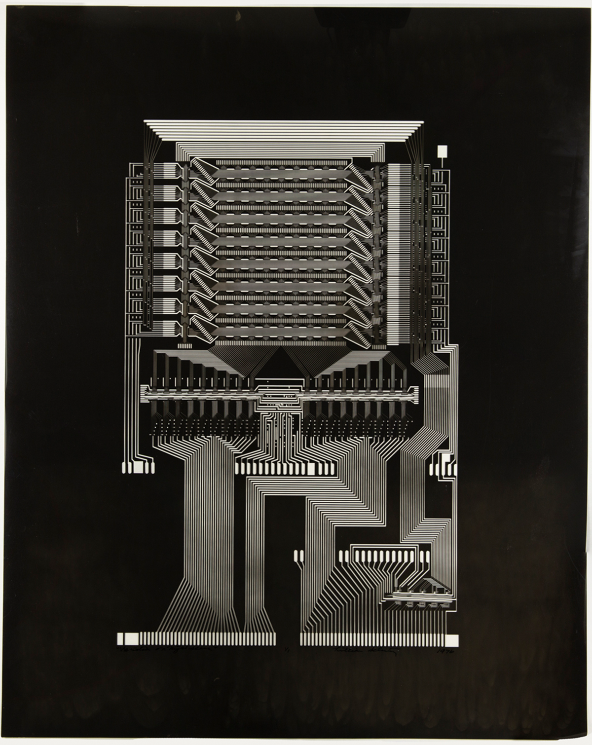 Variation on Night Scene by Lillian Schwartz, 1976. Acc. 2021.14