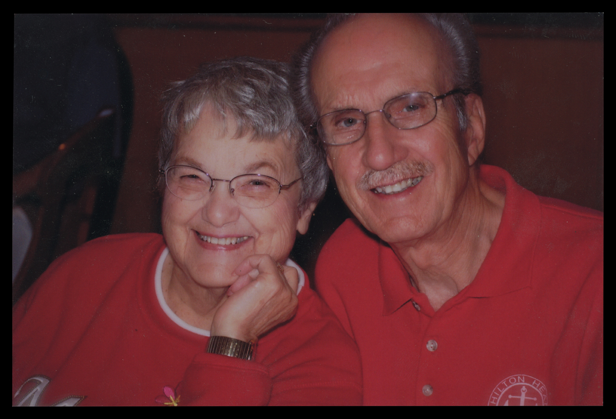 Velma and Aldo Truant at Portofino's restaurant, Wyandotte, Michigan, July 2009