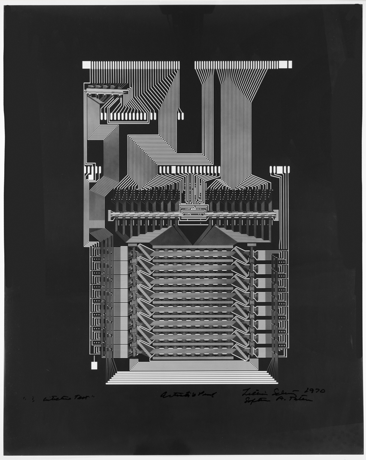 Architecture Test by Lillian Schwartz, 1970. Acc. 2021.14