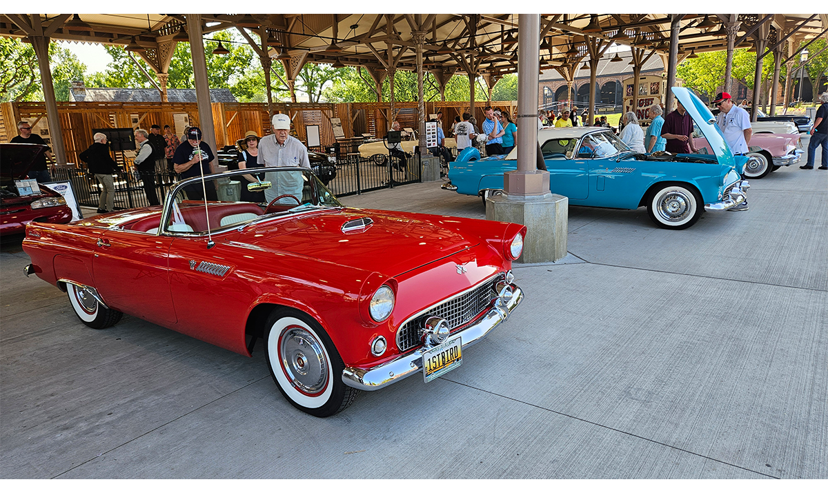 Detroit Central Market housed Thunderbirds from seven of the car’s eleven styling generations, including a couple of post-1978 examples