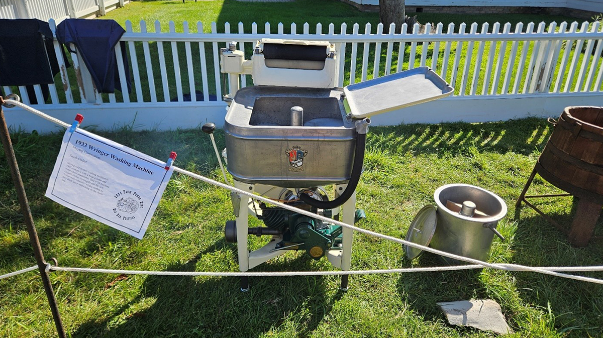 Small engines, including the one powering this early 1930s Maytag washing machine, were demonstrated at the Ford Home