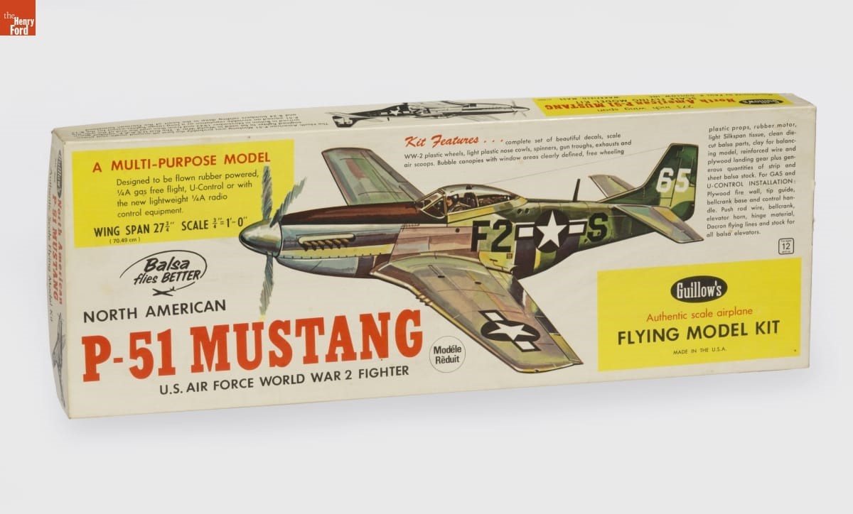 P-51 Mustang Model Airplane Kit, 1970-1980 (2016.107.1)